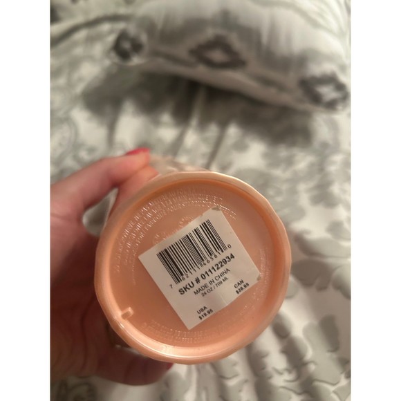 Starbucks Summer 2021 Blush Pink Peach Marble Prism 24 oz Tumbler Cold Cup - Picture 3 of 5